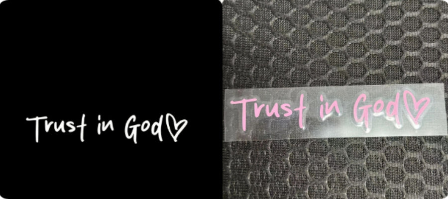 Trust in God Heart Car Decal – Vinyl Faith Sticker