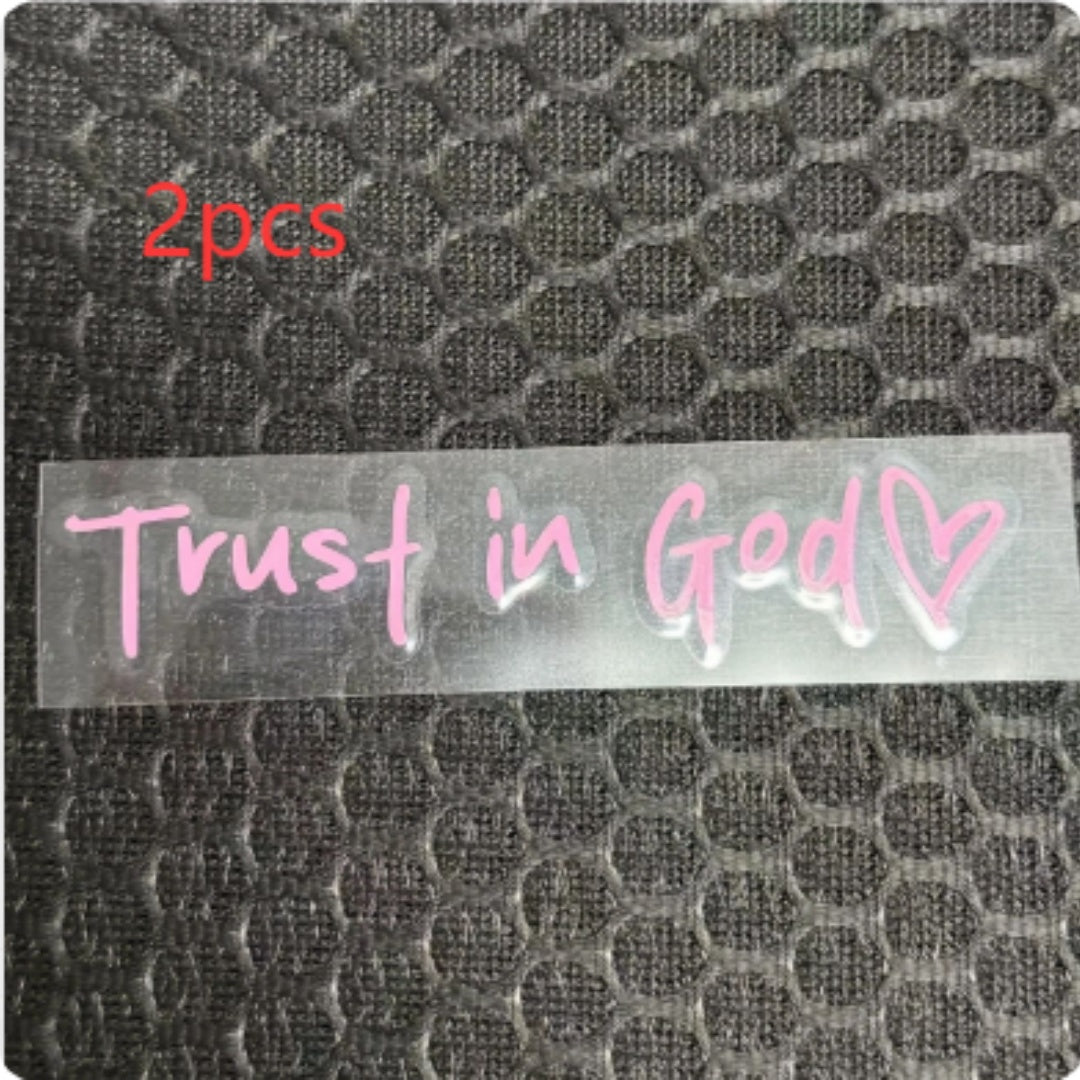 Trust in God Heart Car Decal – Vinyl Faith Sticker