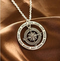 Faith compass necklace – Love Hope Faith Dream pendant by Maximus Grace