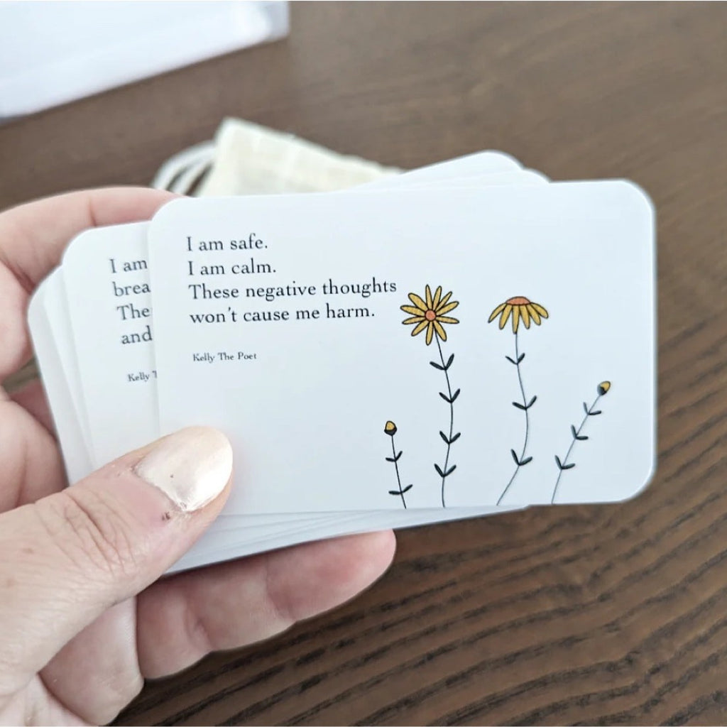 Pocket Poem Healing Cards for Anxiety Relief – 10 Cards of Truth, Hope & Grace