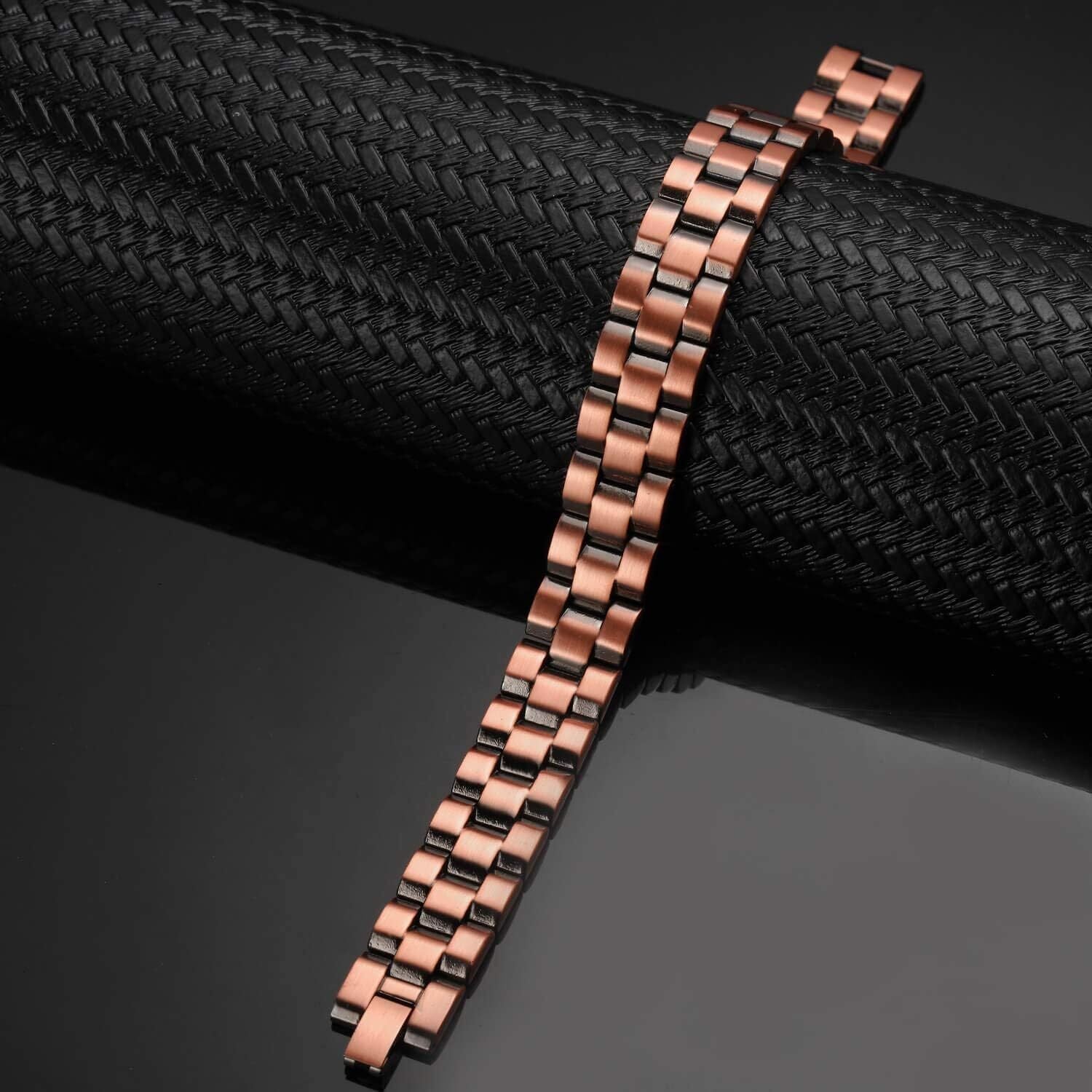 Pure Copper Magnetic Bracelet | 46 Neodymium Magnets Arthritis Relief | Gift Boxed Unisex