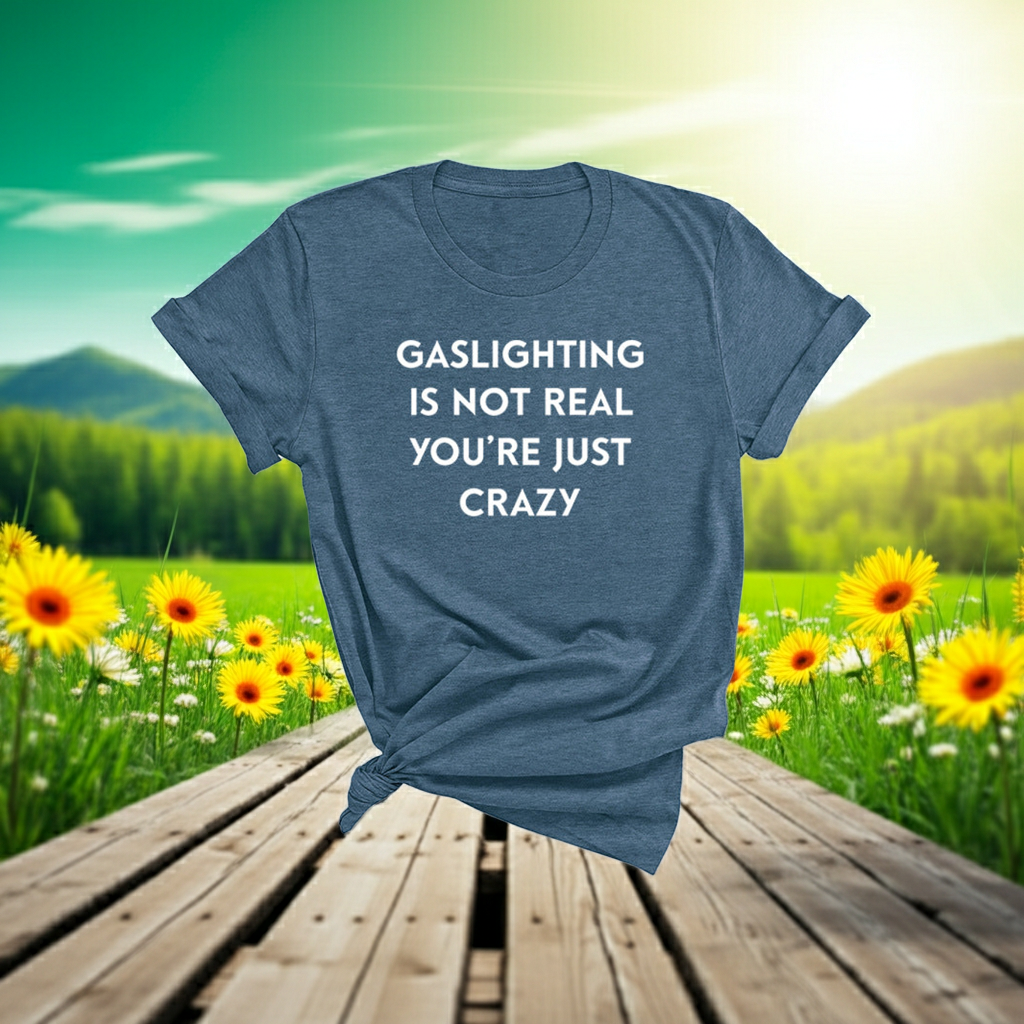 "Gaslighting Is Not Real, You're Just Crazy" Graphic Tee – Empowerment Tee | 16 Colors S–3XL