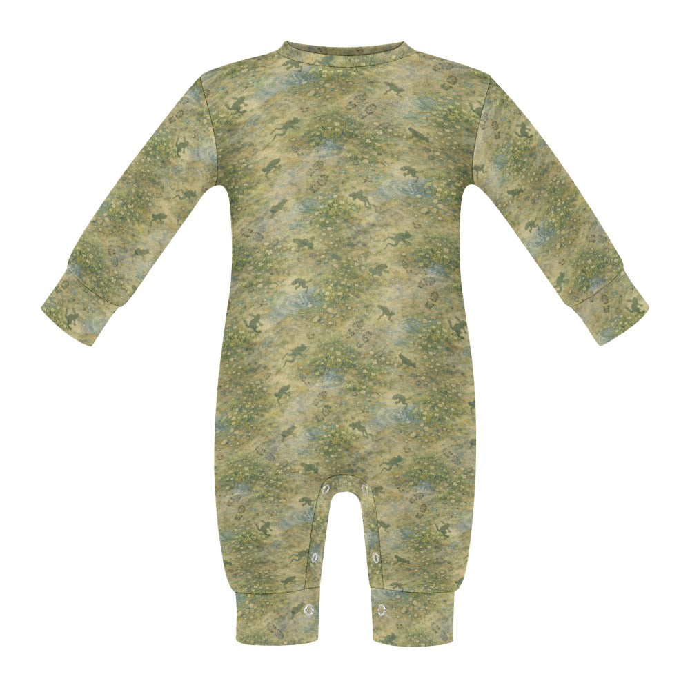 Squished Frogs Baby Romper – Soft Custom Print One-Piece