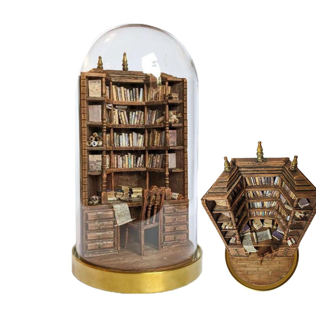 Anxiety Library Resin Bookcase Ornament