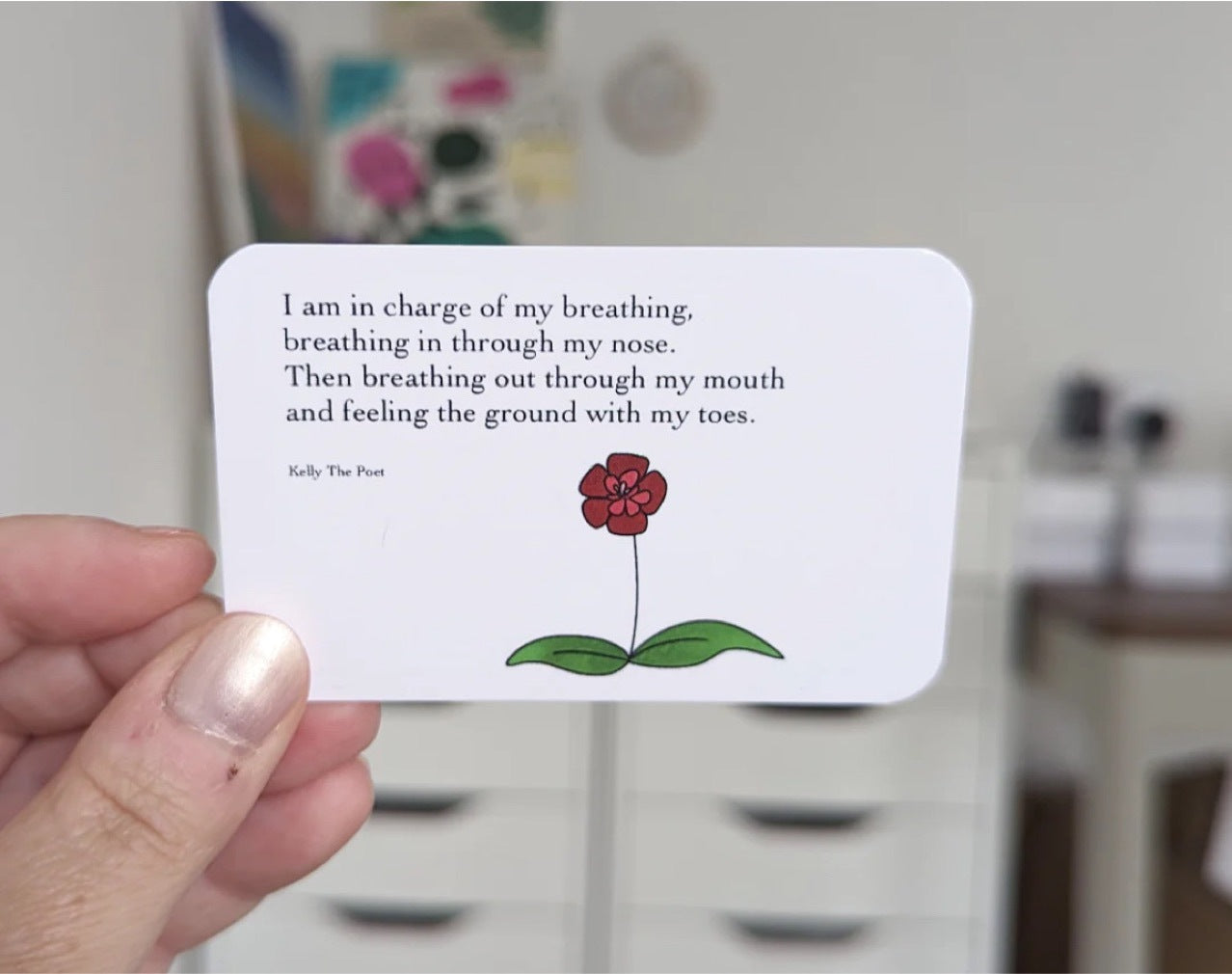 Pocket Poem Healing Cards for Anxiety Relief – 10 Cards of Truth, Hope & Grace
