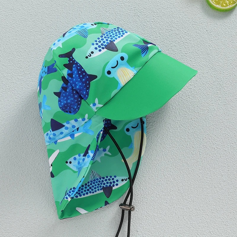 Children's Split Swimsuit Hat Suit