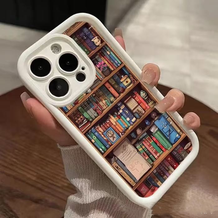 Library books iPhone case – book lover phone cover by Maximus Grace