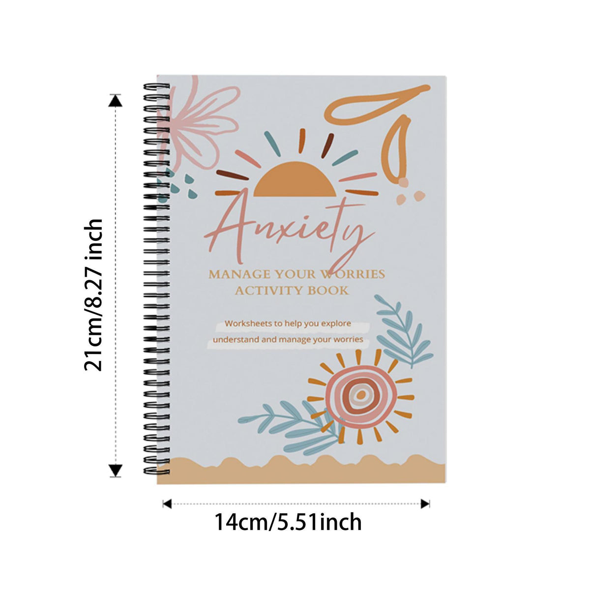 Anxiety Notebook & Log Journal | May Mental Health Awareness | 30x45cm Healing Truth - Maximus Grace