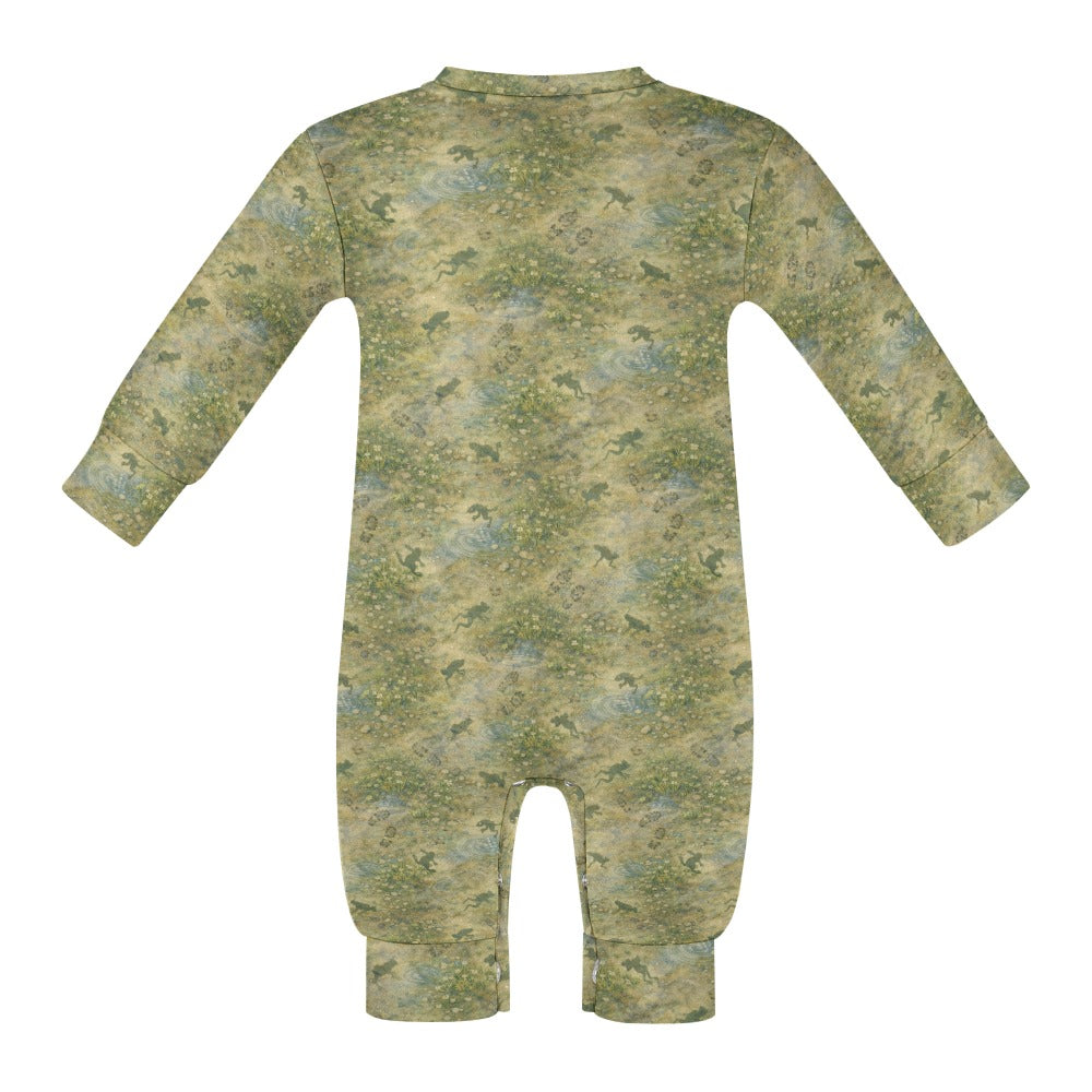 Squished Frogs Baby Romper – Soft Custom Print One-Piece