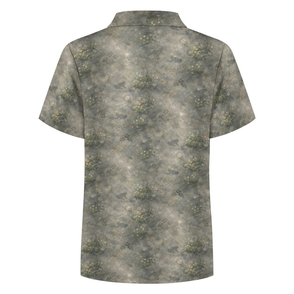 Searching for Squished Frogs Button-Up Shirt – Kids