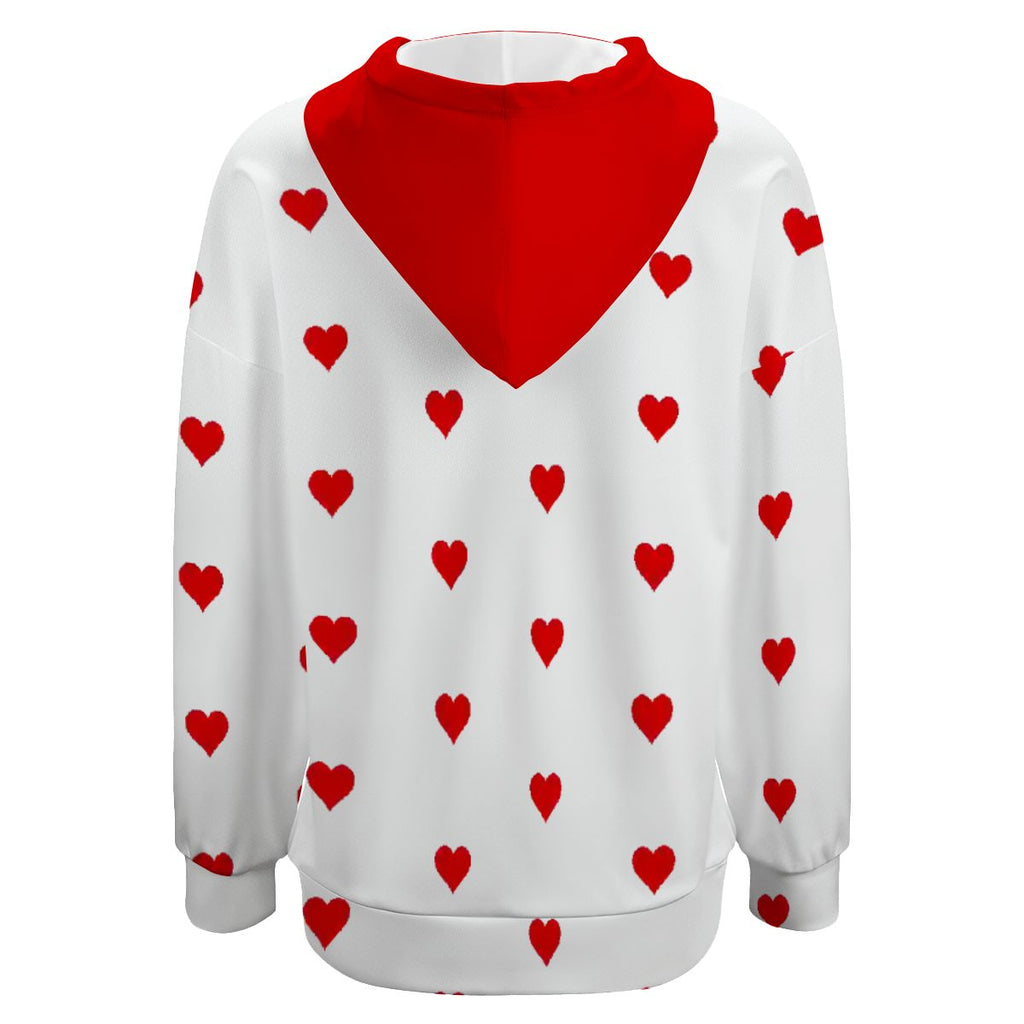 Love You More Heart Hoodie