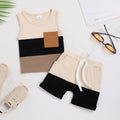 Baby cotton vest and shorts set – sleeveless summer two-piece by Maximus Grace