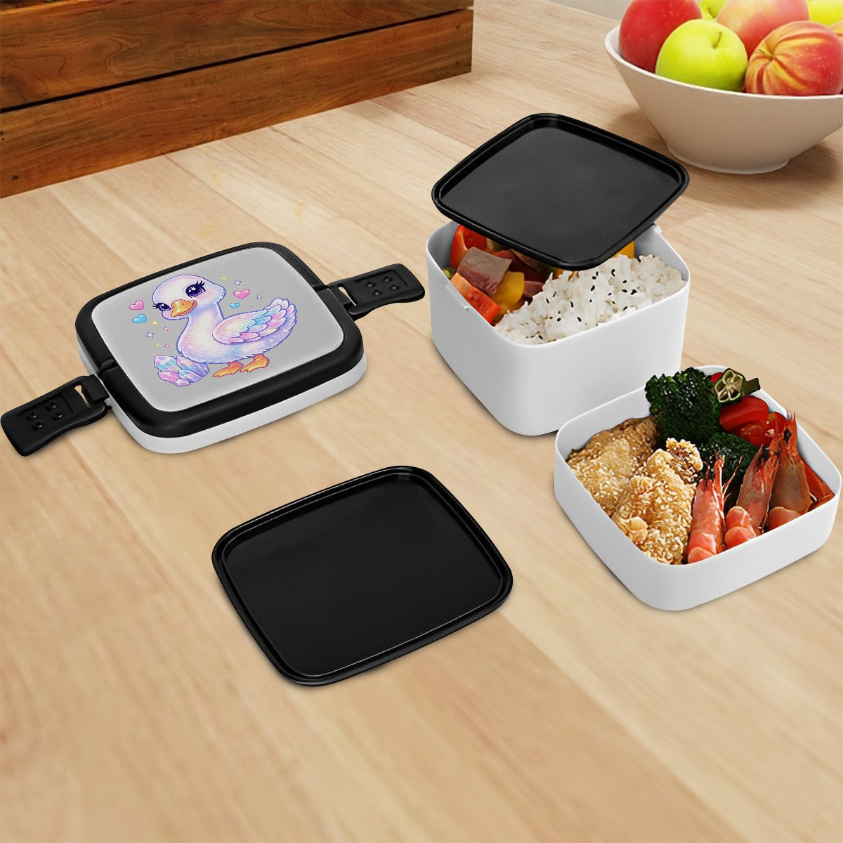 Soft Hearts Loud Honks Goose Bento Lunch Box | Insulated
