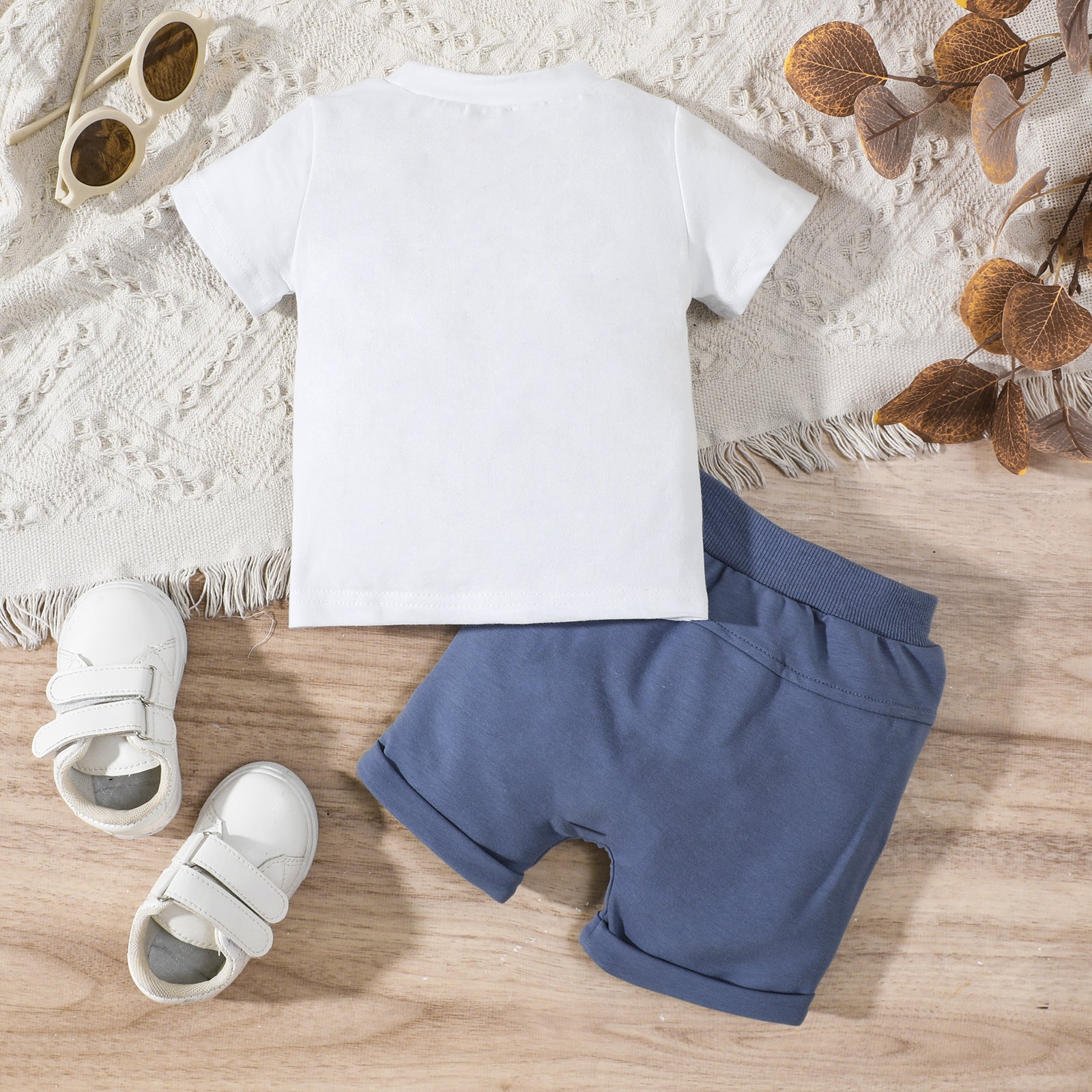 Bubba letter print tee and shorts set – kids two-piece by Maximus Grace