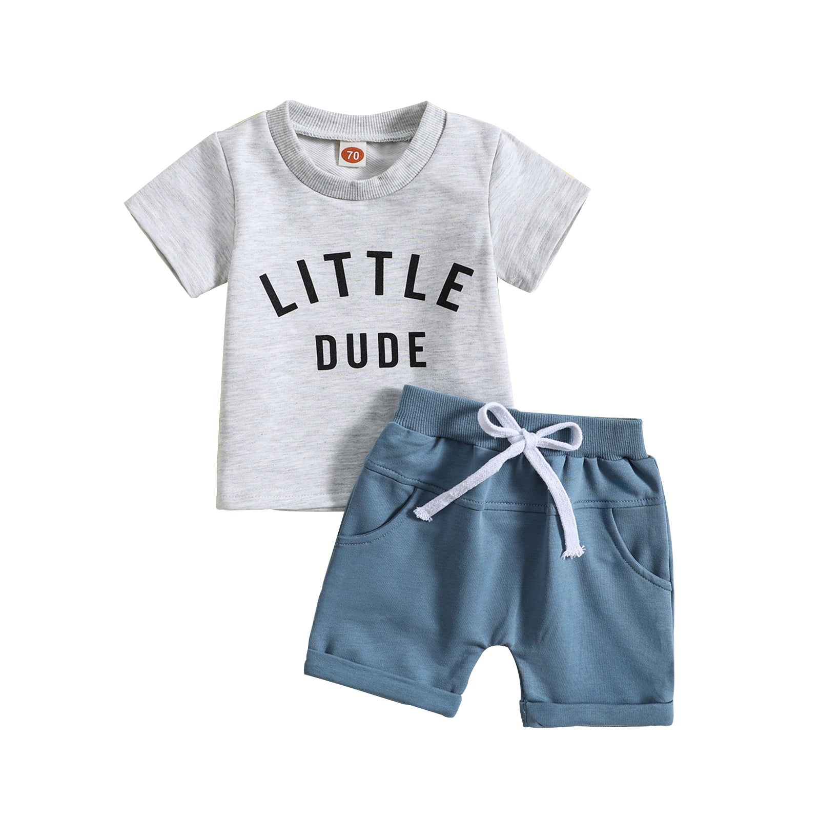 Little Dude kids tee and shorts set by Maximus Grace