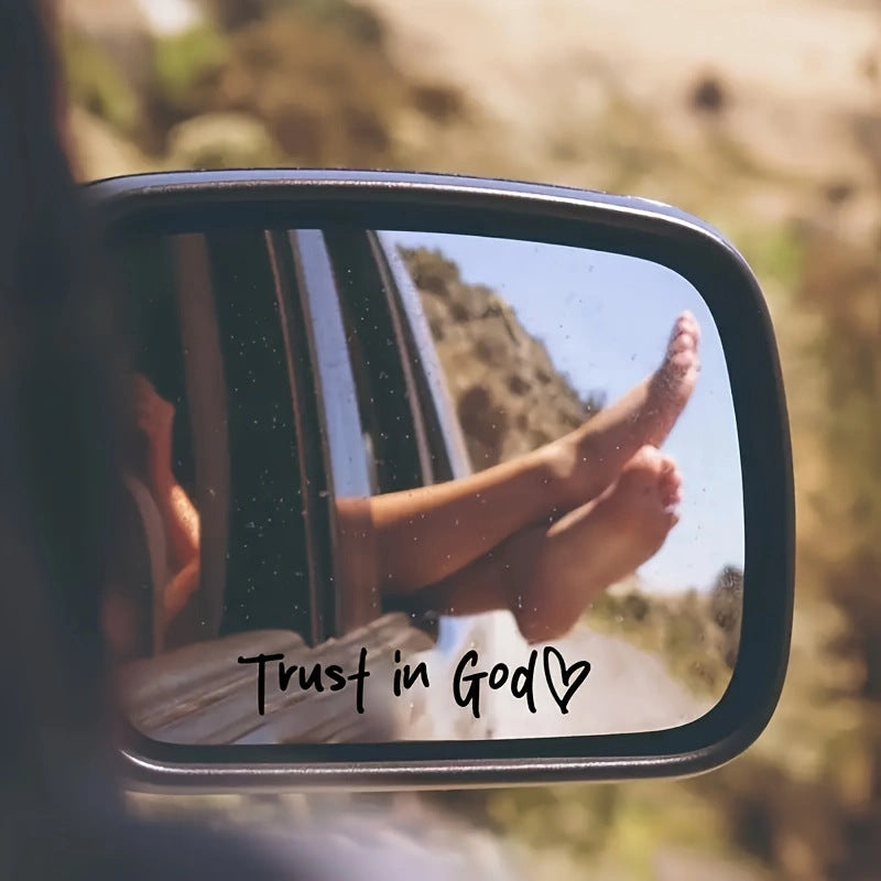 Trust in God Heart Car Decal – Vinyl Faith Sticker