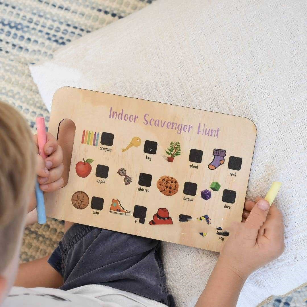 Kids wooden nature explorer board by Maximus Grace