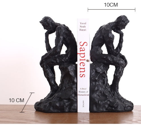 Thinkers Who Rely On Books Resin Figurine Set