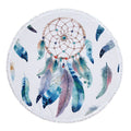 Boho Round Microfiber Beach Mat | Mandala Print Quick - Dry Beach Towel - Maximus Grace