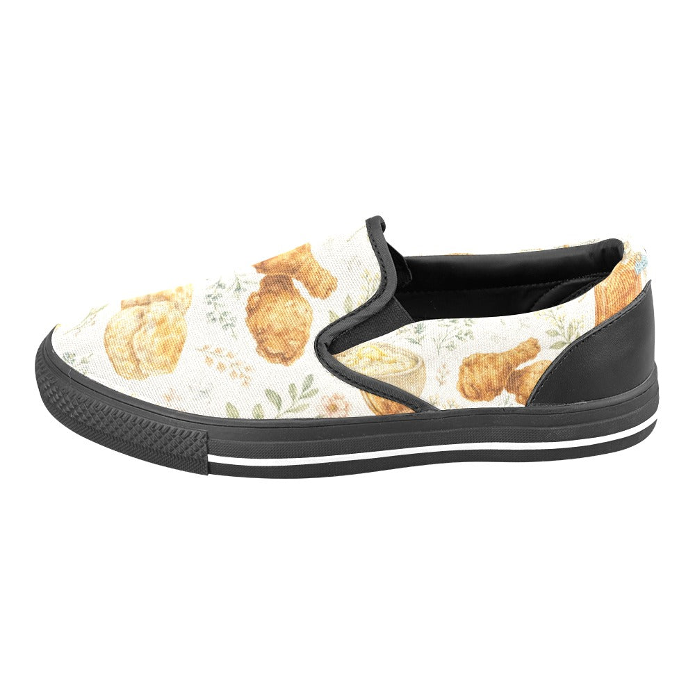 G.R.I.T.S. Biscuits & Grace Slip-On Shoes – Custom Southern Print