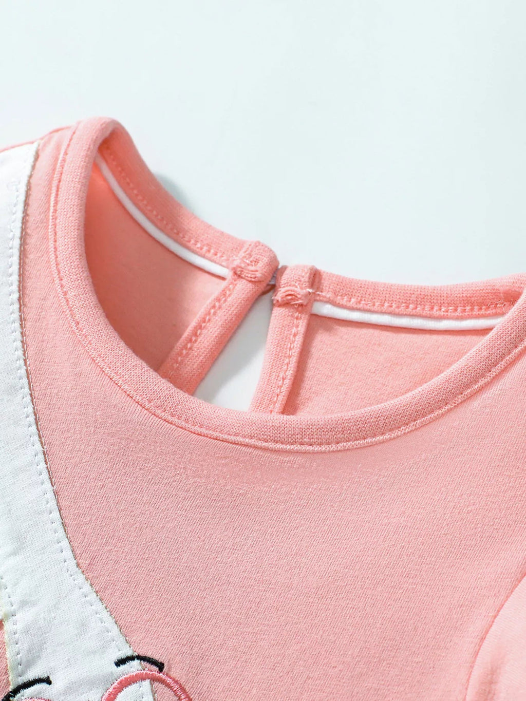 Children's Goose Ruffle Sleeve Dress | Girls' Blush Pink Cotton Dress | Sizes 2Y - 7Y - Maximus Grace