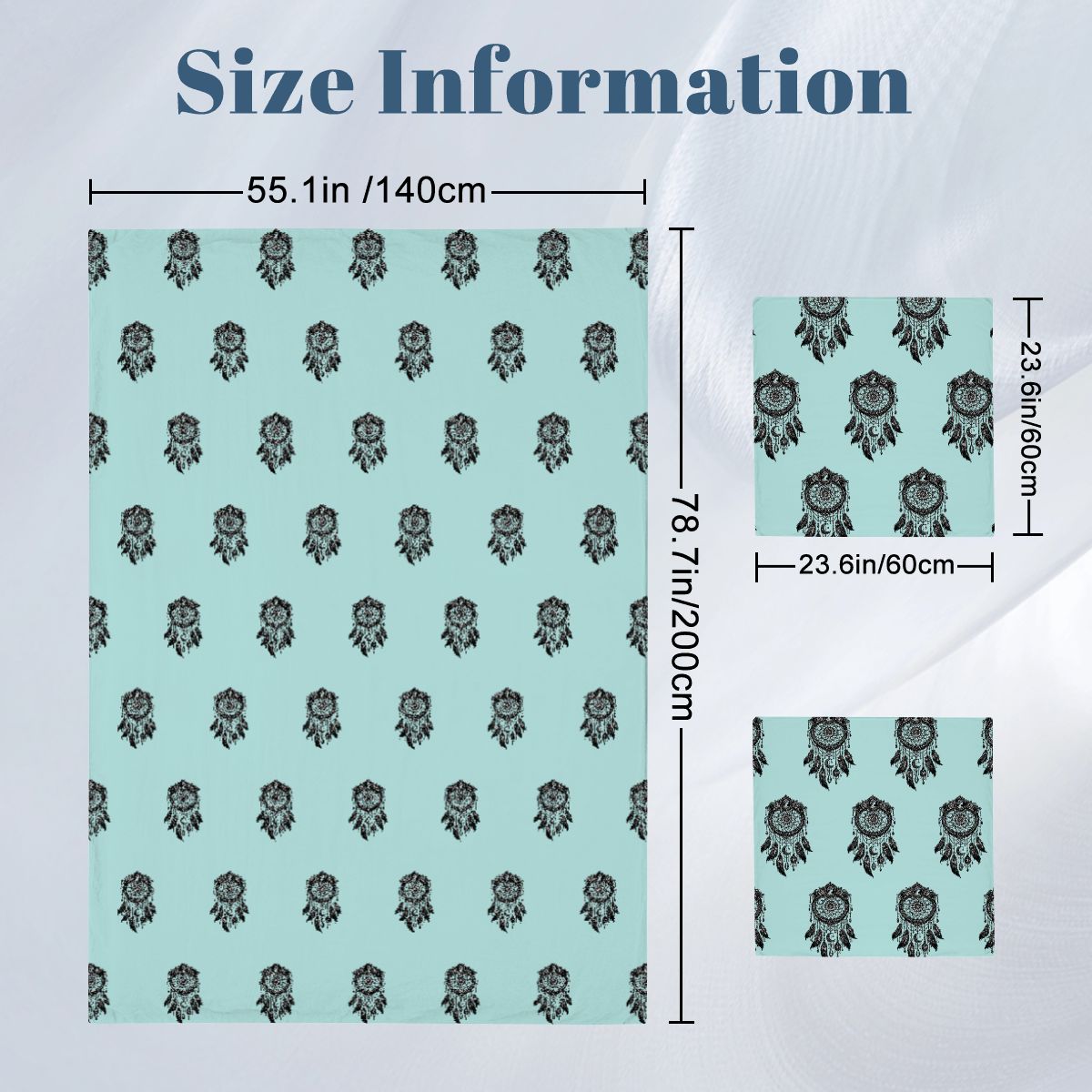 Boho Dreamcatcher Bedding Set | Teal Mandala Duvet