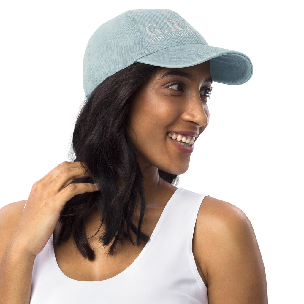Girls raised in the south denim hat – G.R.I.T.S. Southern accessory by Maximus Grace