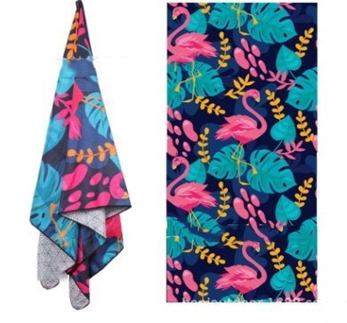 Double - Sided Printed Microfiber Beach Towel | Quick - Dry Fleece Beach Mat - Maximus Grace