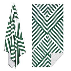 Double - Sided Printed Microfiber Beach Towel | Quick - Dry Fleece Beach Mat - Maximus Grace