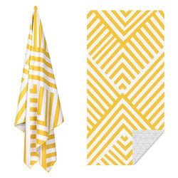 Double - Sided Printed Microfiber Beach Towel | Quick - Dry Fleece Beach Mat - Maximus Grace