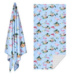 Double - Sided Printed Microfiber Beach Towel | Quick - Dry Fleece Beach Mat - Maximus Grace