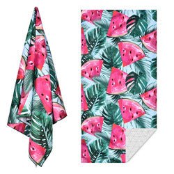 Double - Sided Printed Microfiber Beach Towel | Quick - Dry Fleece Beach Mat - Maximus Grace