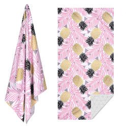 Double - Sided Printed Microfiber Beach Towel | Quick - Dry Fleece Beach Mat - Maximus Grace