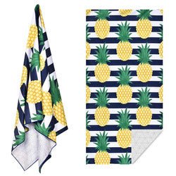 Double - Sided Printed Microfiber Beach Towel | Quick - Dry Fleece Beach Mat for Women - Maximus Grace