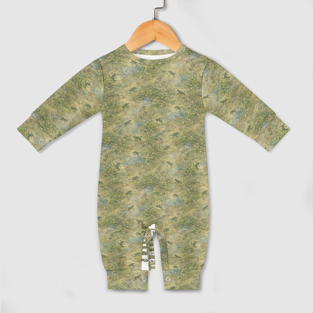 Squished Frogs Baby Romper – Soft Custom Print One-Piece