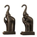 Resin Elephant Antique Book Ornament
