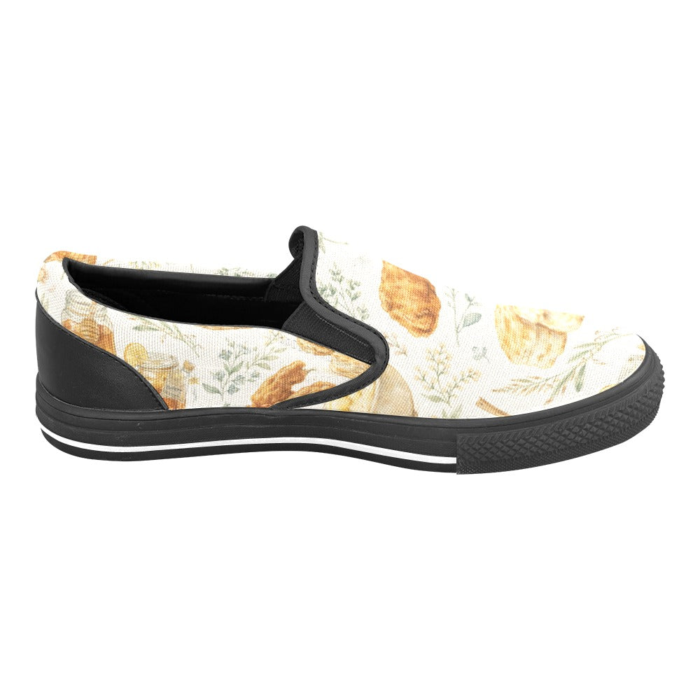 G.R.I.T.S. Biscuits & Grace Slip-On Shoes – Custom Southern Print