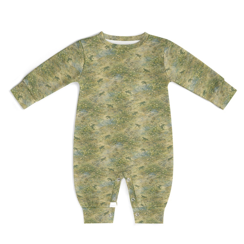 Squished Frogs Baby Romper – Soft Custom Print One-Piece