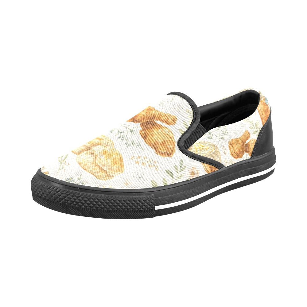 G.R.I.T.S. Biscuits & Grace Slip-On Shoes – Custom Southern Print