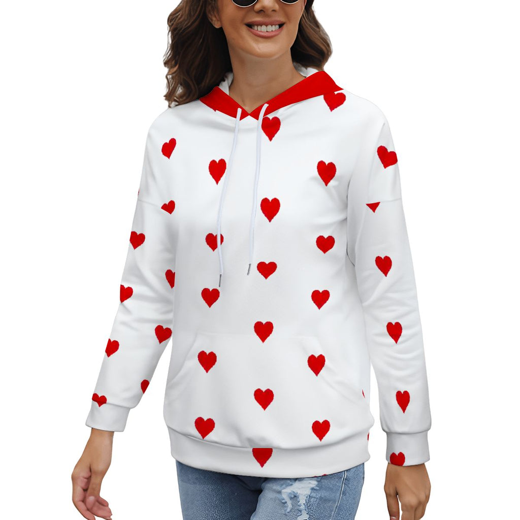 Love You More Heart Hoodie