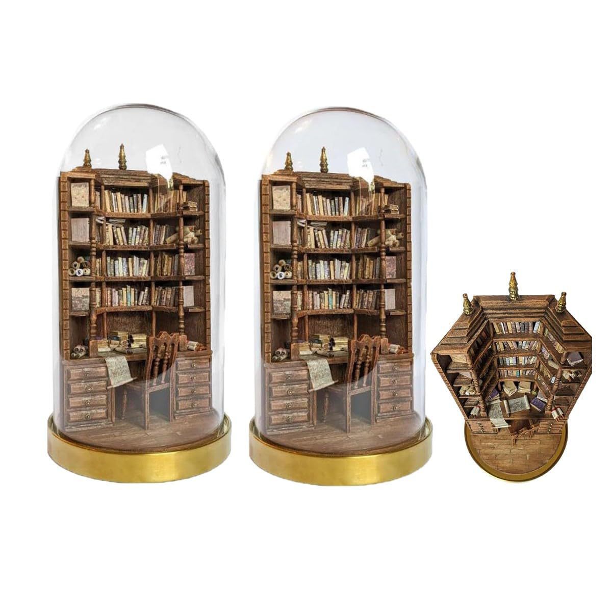 Anxiety Library Resin Bookcase Ornament