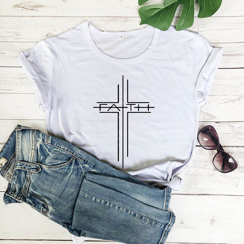 FAITH Street Graphic Short Sleeve Tee | Bold Faith Streetwear Top - Maximus Grace