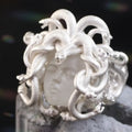 Medusa Queen Antique Coin Ring