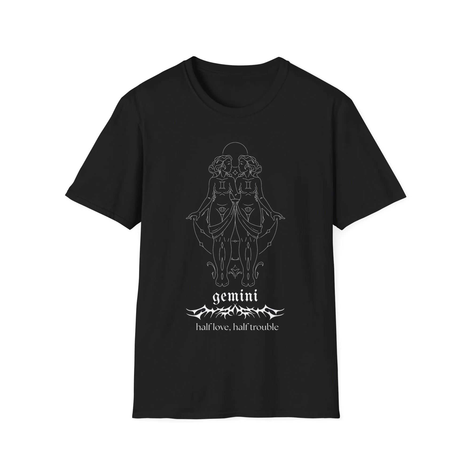 Gemini Zodiac Graphic Tee | May June Birthday Shirt | Cotton Pullover S - 3XL - Maximus Grace