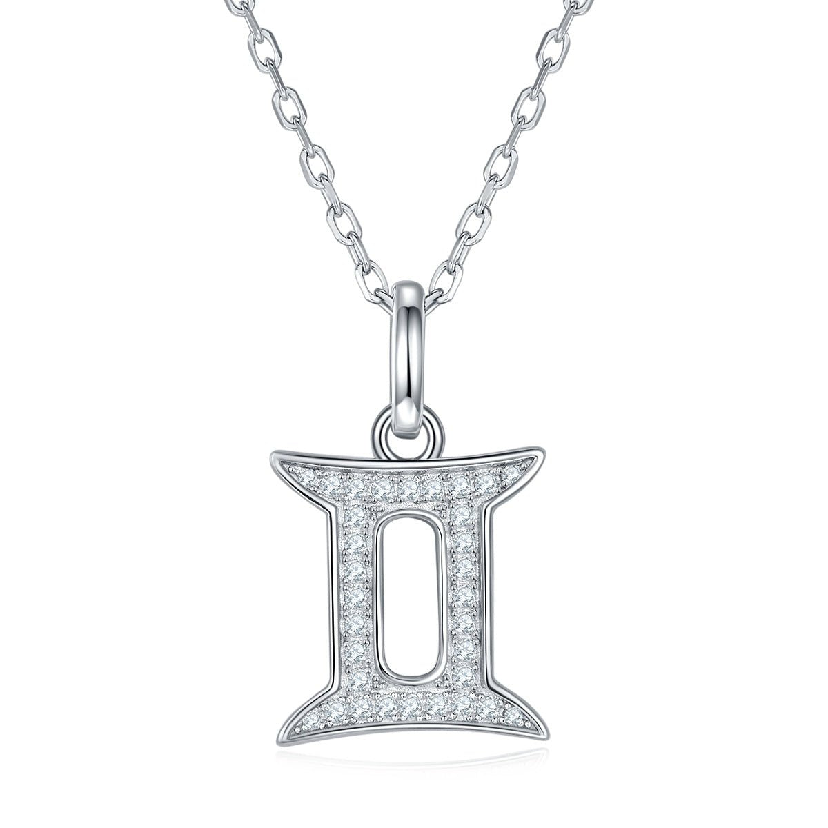 Gemini Zodiac Moissanite Necklace | GRA Certified S925 Silver | May June Gift - Maximus Grace