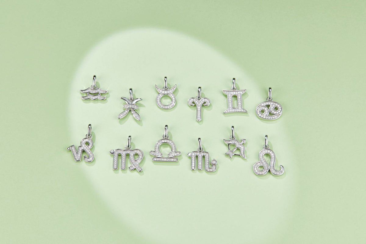 Gemini Zodiac Moissanite Necklace | GRA Certified S925 Silver | May June Gift - Maximus Grace
