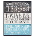 Good Morning God | Faith Canvas Wall Art | Inspirational Home Decor - Maximus Grace