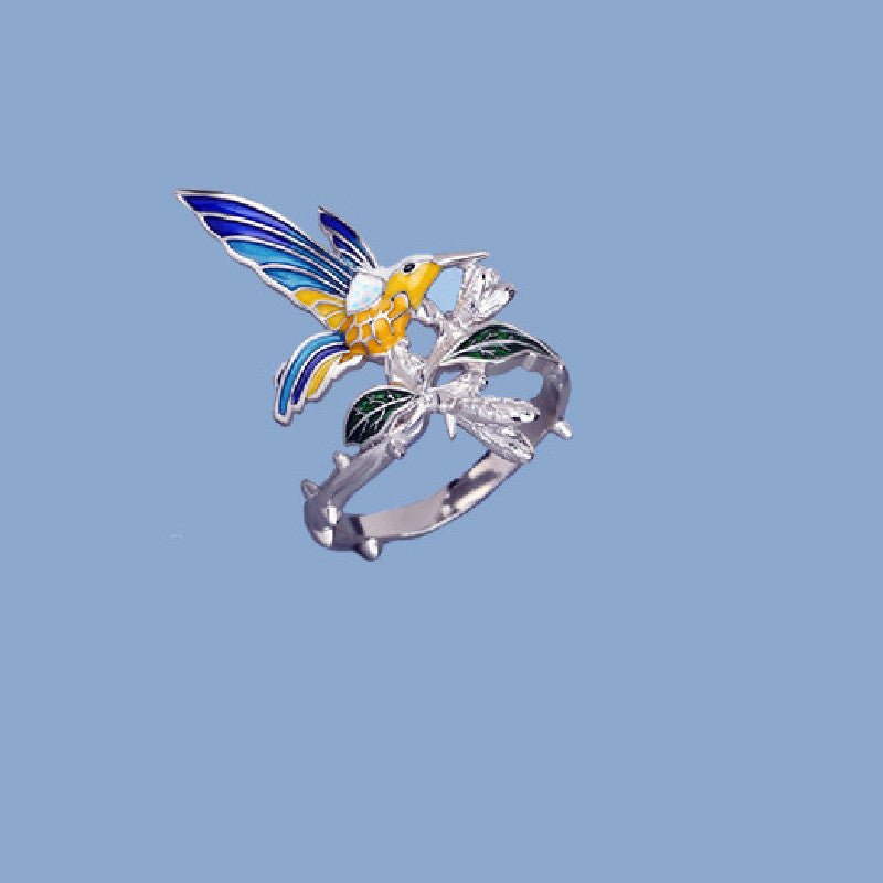 Grace & Nature Hummingbird Ring | Boho Antique Women's Statement Ring - Maximus Grace