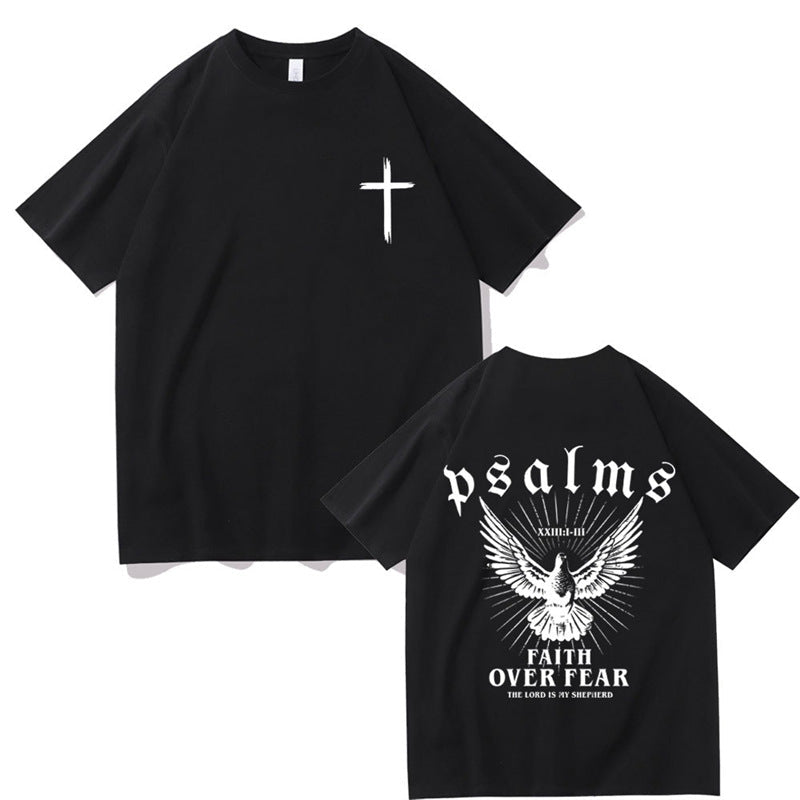Jesus Faith Over Fear Christian Peace Dove Graphic T-Shirt - Maximus Grace