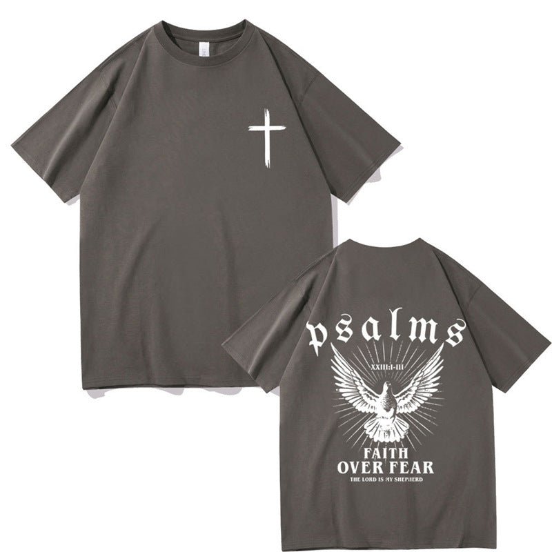 Jesus Faith Over Fear Christian Peace Dove Graphic T-Shirt - Maximus Grace
